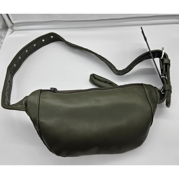 Steve Madden Quilted Belt Bag Olive Green Fanny Pack Crossbody Adjustable‎ Strap main image 7